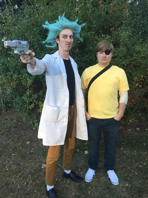 Rick And Morty Couple Costumes, Rick Halloween Costume, Men Customes Halloween, Simple Halloween Costumes Men, Last Minute Halloween Costumes Men, Easy Halloween Costumes Men, Halloween Costumes Man, Rick Costume, Rick And Morty Halloween