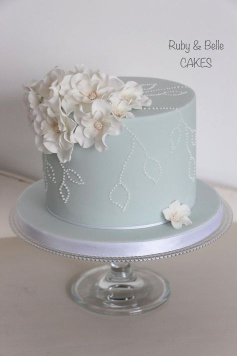 One Tier Birthday Cake, Wedding Cakes One Tier, Tier Birthday Cake, Birthday Cake Designs, Belle Cake, Tiered Cakes Birthday, Single Tier Cake, Wedding Anniversary Cakes, Elegant Birthday Cakes