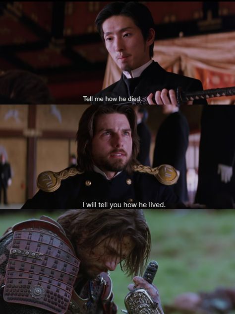 Tom cruise, The last samurai, Movie quotes The Last Samurai Movie, The Last Samurai Quotes, Nice Movies, Samurai Movie, Samurai Quotes, Last Samurai, Billy Connolly, The Last Samurai, Tony Goldwyn