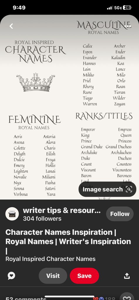 Royal Names For Characters, Royal Male Names, Royal Last Names For Characters, Royal Name Generator, Royal Last Names, Royal Family Names, Last Names For Characters, Royal Titles, Writing Hacks