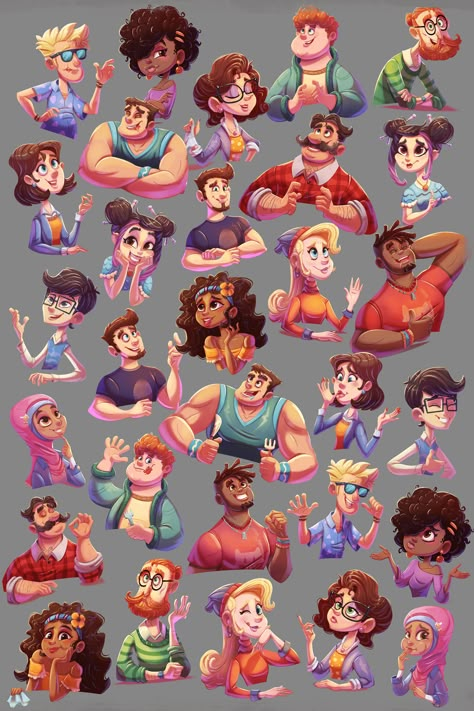 Gaming Character Design, Pizza Character Design, Board Game Design Illustration, Character Design Board, Illustration Board Design Ideas, Good Pizza Great Pizza Game, Game Character Design Concept, 2d Game Character Design, Character Game Art