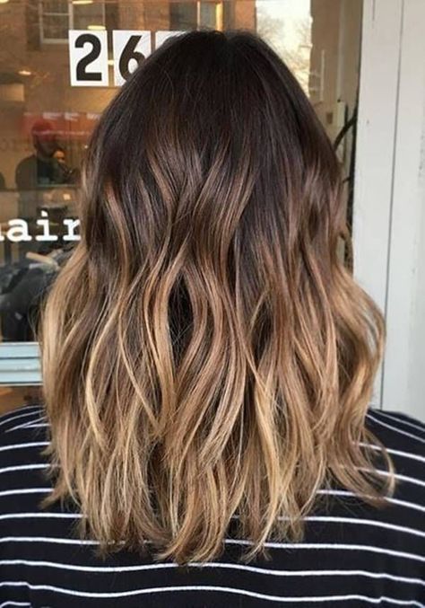 Curly Balayage, Rambut Brunette, Brown Ombre Hair, Brunette Balayage, Ombré Hair, Hair Color Highlights, Trendy Hair Color, Balayage Brunette, Remy Human Hair Extensions