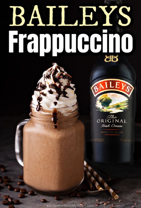 Baileys Iced Coffee Recipe, Baileys Mixed Drinks, Drinks To Make With Baileys, Coffee With Baileys Recipe, Baileys Coffee Recipes, Home Made Baileys Irish Cream, Recipes With Baileys, Bailey Recipes, Baileys Frozen