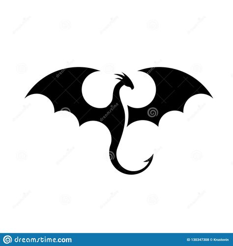 Illustration about Creative simple dragons silhouettes logo stylized vector illustrations. Illustration of dynasty, design, festival - 130347308 Simple Dragon Drawing, Celtic Dragon Tattoos, Dragon Quilt, Small Dragon Tattoos, Dragon Silhouette, Silhouette Logo, Dragon Crafts, Dragon Images, Celtic Dragon