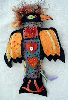 Crow Crafts, Spirit Art Dolls, Textile Art Dolls, Assemblage Art Dolls, Creative Textiles, Crows Ravens, Witch Doll, Spirited Art, Spirit Dolls