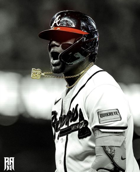 Mlb Baseball Players, Ronald Acuna Jr, Baseball Wallpaper, Baseball Stuff, Atlanta Braves Baseball, Baseball Pictures, Braves Baseball, Target Audience, Baseball Players