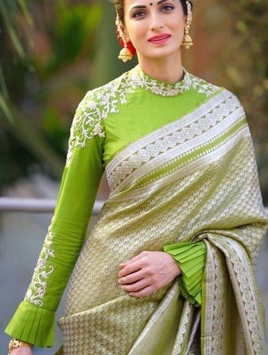 90 Latest Full Sleeves Saree Blouse Designs (2021) Full Sleeves Blouse Designs, Long Blouse Designs, Saree Blouse Neck Designs, Blouse Back Neck Designs, Blouse Design Images, New Blouse Designs, Sari Blouse Designs, Silk Saree Blouse Designs, Blouse Designs Silk