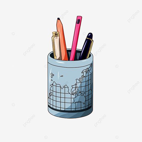 Pen Stand Drawing, Kids Painting Class, Pen Holder Design, Pen Png, Yellow Pen, Pen Cartoon, Beautiful Simple Mehndi Design, Romantic Wedding Rings, Purple Pen