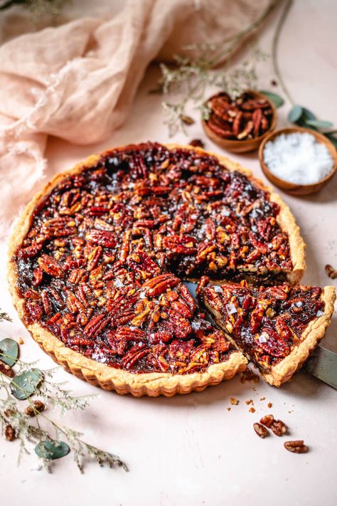 Vegan Pecan Pie Recipe, Vegan Cream Of Mushroom Soup, Vegan Cream Of Mushroom, Vegan Pecan Pie, Rice Syrup, Vegan Pecan, Frozen Pie Crust, Vegan Cream, Easy Pie Recipes