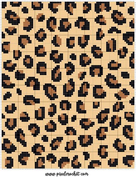 C2C Leopard Print Blanket Pattern – Pixel Crochet