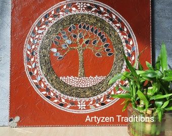 Lippan Mirror, Lipan Art, Tree Of Life Wall Art, Lippan Art, Art And Craft Videos, Pretty Decor, Mirror Art, Process Art, Boho Wall Decor