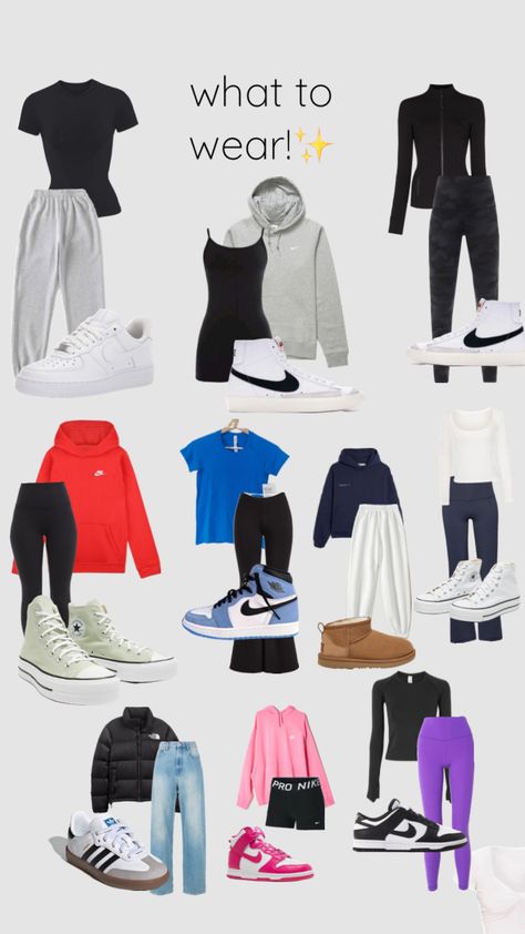 #ootw #what to wear #outfitinspo #nike #addidas What To Wear To Skyzone, What Should I Wear Today School, What To Wear When You Have Nothing To Wear, What To Wear On Wednesday, Cute Easy Outfits For School, What Should I Wear Today, Simple Outfits For School, Cute Nike Outfits, Cute Country Outfits