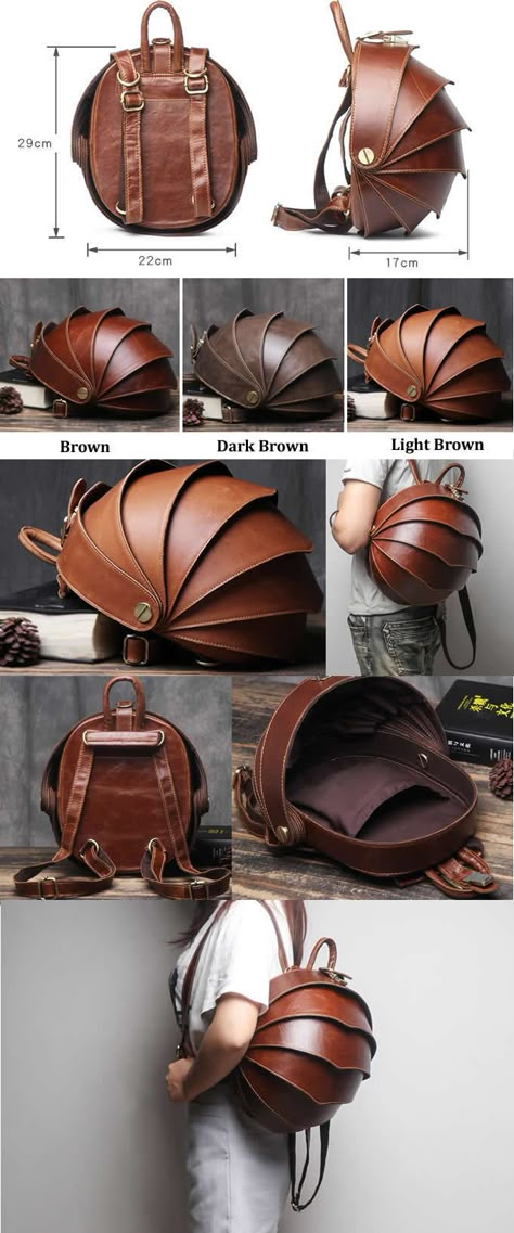 Renfair Aesthetic, Art Travel Bag, Leather Craft Ideas Handmade Gifts, Fantasy Leather Backpack, Adventurer Backpack Dnd, Themed Cosplay Backpack, Steampunk Leather Bag, Borrowers Aesthetic, Dnd Backpack