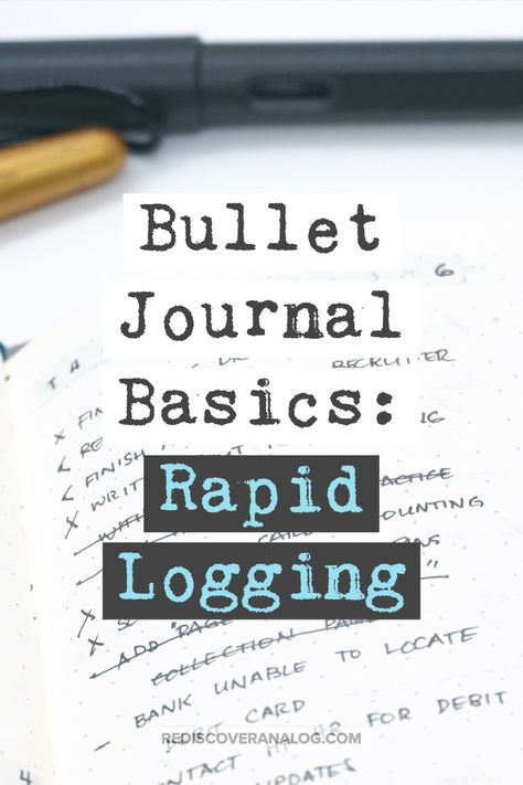 BULLET JOURNAL BASICS: RAPID LOGGING The Bullet Journal is the Swiss army knife of planners. It can be a planner, a task list, and a sketchbook rolled into one. It’s designed this way because the creator, Ryder Carroll, wanted a system that was flexible enough for anyone to use. Because of this flexibility, the “true” definition of the system has now been misconstrued. Here, we’ll talk about one of the fundamental things that makes a journal a bullet journal. Ryder Carroll Bullet Journal, Bullet Journal Daily Log, Ryder Carroll, Bullet Journal Lists, Bullet Journal For Beginners, Journal Lists, Pattern Stamping, Todo List, Army Knife