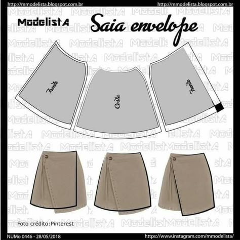 Pola Rok, Upcycle Clothes Diy, Diy Clothes Design, Costura Diy, Diy Skirt, Diy Fashion Clothing, Skirt Patterns Sewing, 자수 디자인, Sewing Skirts