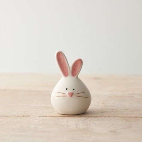 Wholesale Gifts & Accessories Arriving Soon | Portland Living Easter Clay Crafts, Small Sculpture Ideas, Clay Bunnies, 3d Tiskárna, Ceramic Rabbit, Easter Ornaments, Ceramic Bunny, Art Decor Diy, Wholesale Gifts