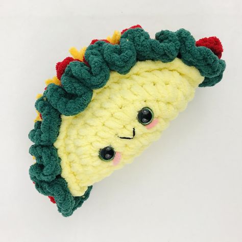 Crochet Taco Pattern, Crochet Taco Pattern Free, Crochet Ramen, Crochet Taco, Random Crochet, Mini Tacos, Knifty Knitter, Crochet Mermaid, Crochet Animals Free Patterns