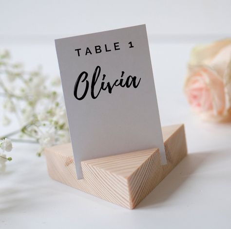 Small Wedding Signs, Light Wood Table, Wood Table Number Holder, 3d Tiskárna, Wood Table Numbers, Creative Woodworking, Table Number Holders, Childrens Artwork, Restaurant Ideas