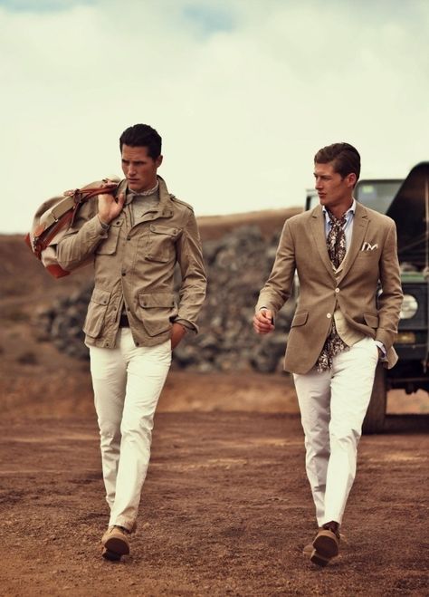 Ralph Lauren Safari Enclothed Cognition, Ollie Edwards, Moda Safari, Kota Tua, Safari Outfit, Der Gentleman, Safari Chic, Safari Jacket, Mode Casual