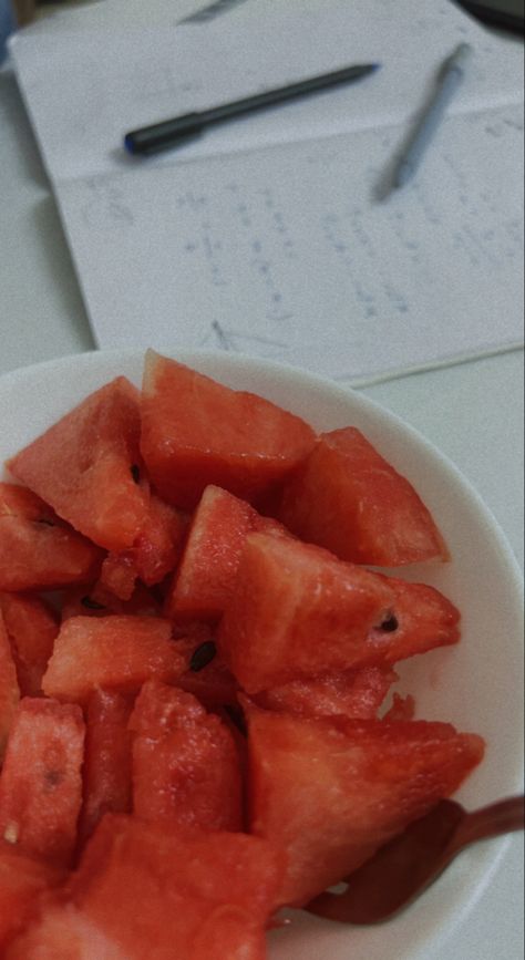 Homework snap , watermelon, bowl , books , studying snap Homework Snap, Studying Snap, Watermelon Snap, Asthetic Snaps, Books Studying, Study Snap, Watermelon Bowl, Snap Streak, Snap Food