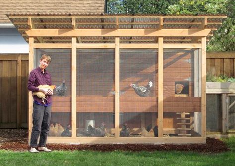 Large Chicken Coop Plans, Easy Diy Chicken Coop, Loft Building, Cheap Chicken Coops, Walk In Chicken Coop, Portable Chicken Coop, Diy Chicken Coop Plans, Coop Design, Best Chicken Coop