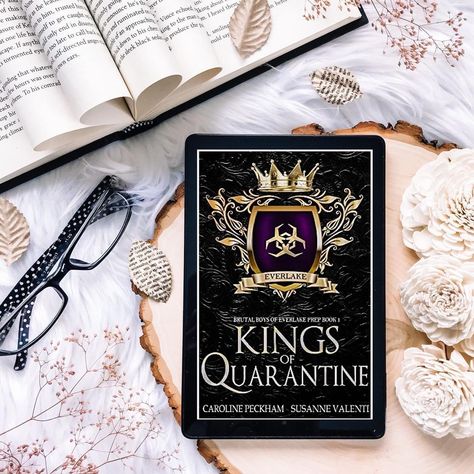 The Dark King Gina Maxwell, Kings Of Quarantine, Everlake Prep, Dark King, Reverse Harem, Book Cover, Instagram Post, Instagram Posts, Books