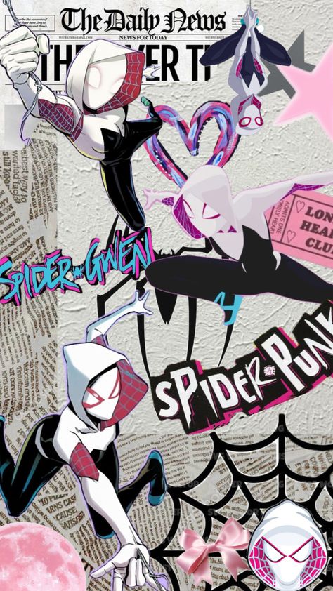 #myfirstshuffle Spider Women Wallpaper, Spider Gwen Wallpaper, Wallpaper Spider Man, Destop Wallpaper, Spiderman And Spider Gwen, Spiderman Girl, Graduation Cap Decoration Diy, Wallpaper Wa, Jelly Wallpaper