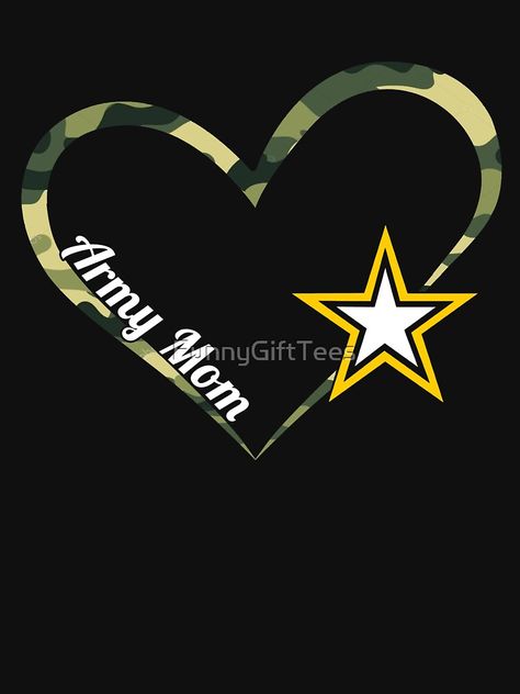 Army Star Tattoo, Army Tattoos For Women Military, Army Decals, Army Mom Quotes, Red Friday Shirts, Proud Army Mom Shirt, Military Memorial Tattoos, Military Moms Quotes, Army Mom Shirts