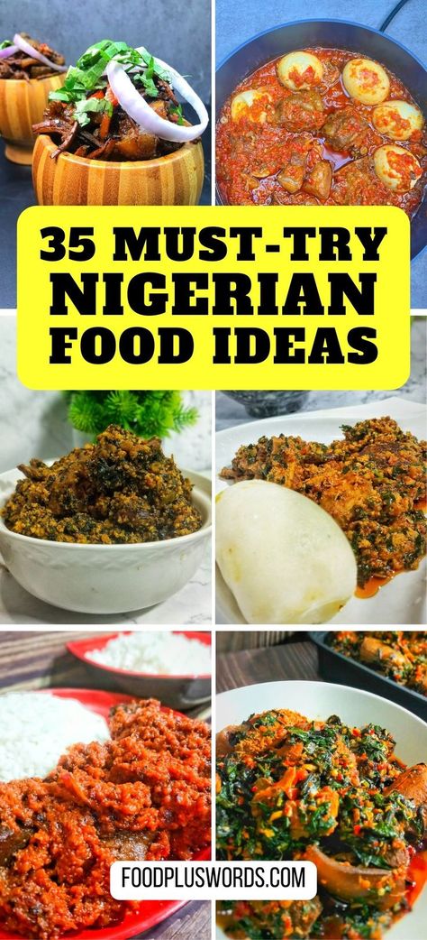 Nigerian Food Ideas, Polish Plates, Egusi Soup Recipes, African Stew, Nigeria Food, African Recipes Nigerian Food, West African Food, Nigerian Recipes, Africa Food