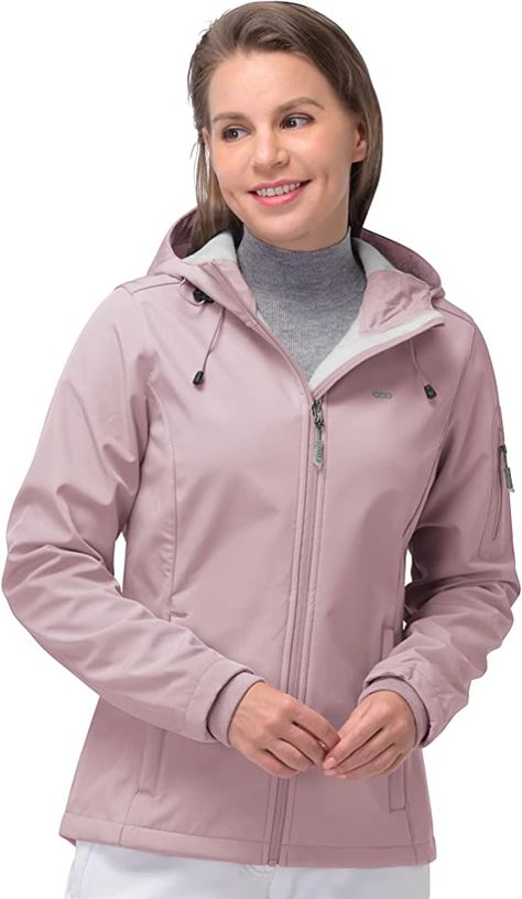 33,000ft Women's Softshell Jacket, Fleece Lined Warm Jacket Light Hooded Windproof Coat for Outdoor Hiking at Amazon Women's Coats Shop Alaska Cruise Outfits, Rain Pants, Softshell Jacket, Alaska Cruise, Cruise Outfits, Amazon Must Haves, Running Jacket, Spring Jackets, Warm Jacket