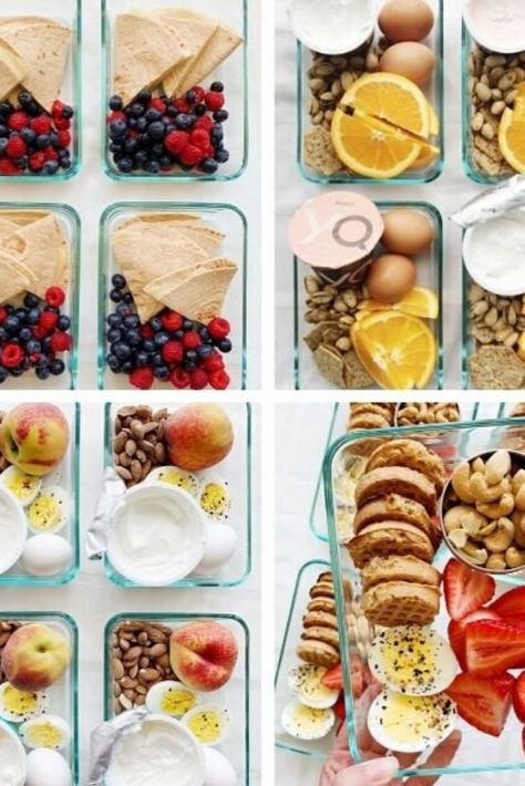 10 easy, healthy breakfast bento box ideas perfect to take on-the-go #collegenutritionist #mealprep #breakfast #healthybreakfast #lowcarb #foodhacks Adult Bento Box Breakfast Ideas, Breakfast Snack Box Ideas, Bento Box Breakfast For Adults, Breakfast Bento Box Ideas For Adults, Breakfast Lunchable Ideas, Bento Breakfast Box Ideas, Breakfast Boxes To Go, Breakfast Bento Box Ideas, Breakfast Box Ideas