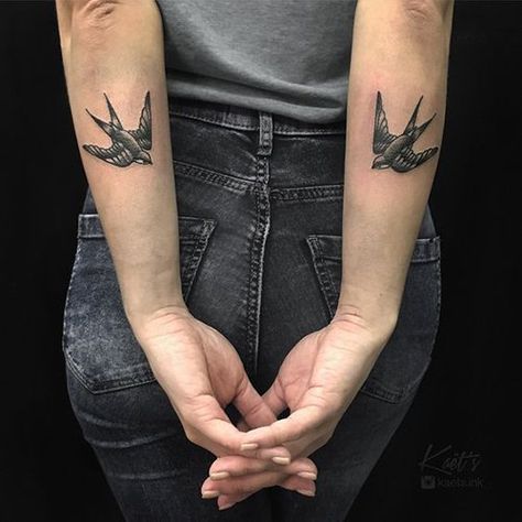 Learn the swallow tattoo meaning, its belonging to different cultures, and to whom such a design will suit the most. Bonus: the best unique designs inside. Swallow Tattoo Meaning, Cheetah Print Tattoos, Tattoos On Hand, Stripe Tattoo, Armband Tattoos For Men, Hand Pin, Swallow Tattoo, Custom Temporary Tattoos, Silhouette Tattoos