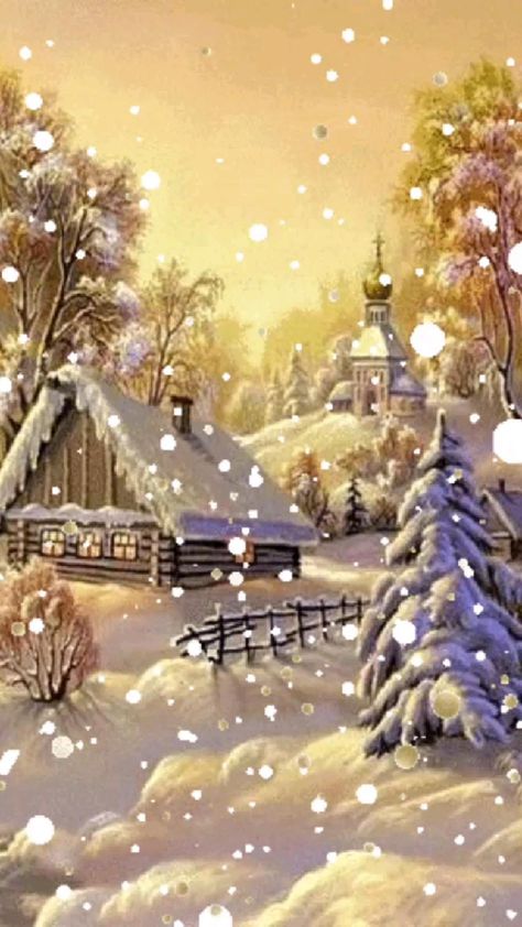 Beautiful Winter Scenes Christmas, Animated Christmas Wallpaper, Animated Christmas Pictures, Beautiful Christmas Scenes, Winter Christmas Scenes, Beautiful Winter Scenes, Merry Christmas Gif, Merry Christmas Wallpaper, Merry Christmas Pictures