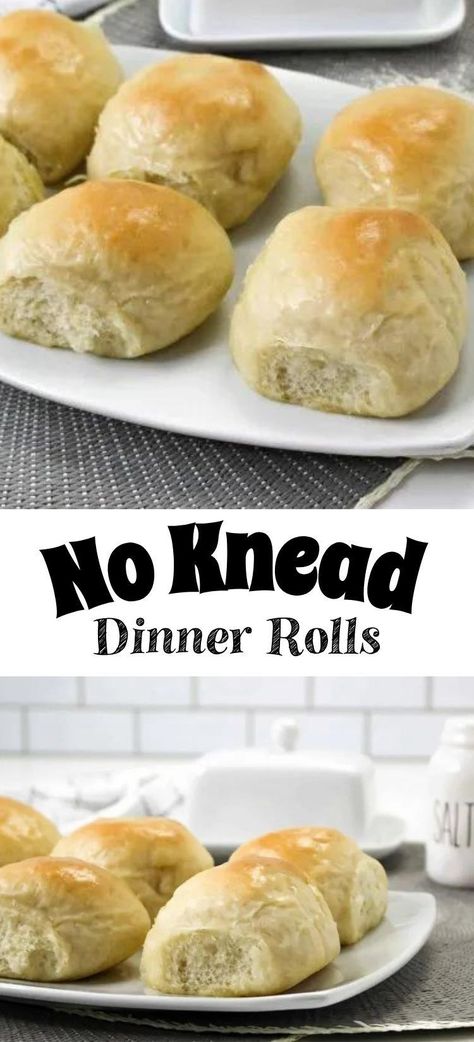 There is nothing better than a soft and buttery dinner roll that just came out of the oven. These homemade No Knead Dinner Rolls are easy to make and perfect to add to almost any meal! This recipe will show you how you can make dinner rolls in under an hour. No Knead Rolls Easy, No Knead Dinner Rolls, Rolls Easy, Cooking Mama, Dinner Roll, Apple Recipe, Low Calorie Dinners, Homemade Dinner Rolls, Biscuit Rolls