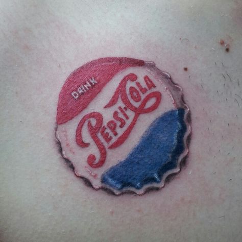 Bottle Cap Tattoo, Cap Tattoo, Cola Bottle, Pepsi Cola, Lululemon Logo, Bottle Cap, Coco, Tattoos, Quick Saves