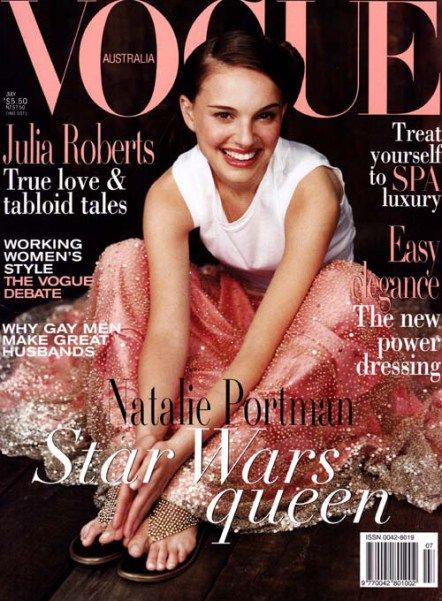 Natalie Portman by Andrew Southam for Vogue Australia July 1999 Star Wars Photos, Natalie Portman Movies, Natalie Portman Star Wars, Alyssa Sutherland, Sophie Dahl, Geri Halliwell, Vogue Magazine Covers, Star Magazine, Vogue Us