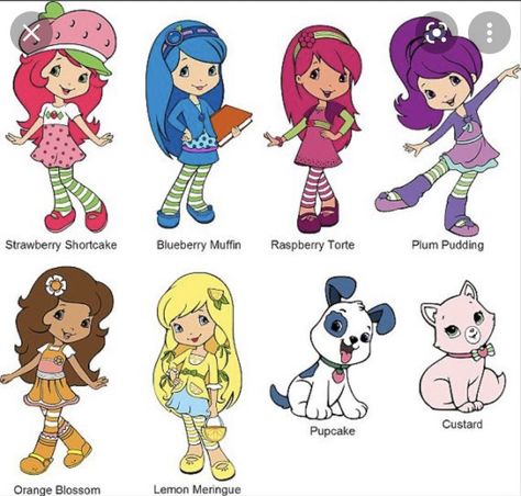 Iconic Trios Movies, Halloween Costumes Three People, Trio Cartoon Characters, Iconic Trios Cartoon, Iconic Trio Halloween Costumes, Starberry Shortcake, 4 People Halloween Costumes, Iconic Trios, Strawberry Shortcake Halloween Costume