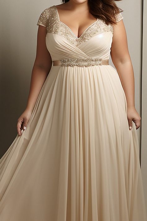 Plus Size Formal Dresses | Maxi Midi Dresses | Xpluswear Mother Of The Bride Champagne, Wedding Guest Dress Plus Size, Chiffon Maxi Dresses, Vegas Wedding Dress, Mother Of The Bride Plus Size, Plus Size Gowns Formal, Summer Tips, Plus Size Elegant Dresses, Stunning Bridesmaid Dresses