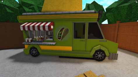 Bloxburg Food Truck, Holloween Town, Bloxburg Food, Bloxburg Inspiration, Nyc Projects, Roblox Hacks, Bloxburg Town, Bloxburg Hacks, Roblox House