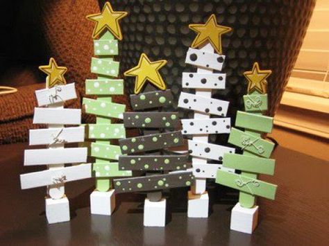 Popsicle sticks or tongue depressors can be used to make a variety of interesting and easy Christmas decorations. Stars, snowmen, Santa, and angels are some of the easy Christmas decorations that can be made... Stick Christmas Tree, Popsicle Crafts, Easy Christmas Decorations, Popsicle Stick Crafts, Navidad Diy, Popsicle Stick, Wooden Christmas Trees, Craft Night, Christmas Crafts Decorations