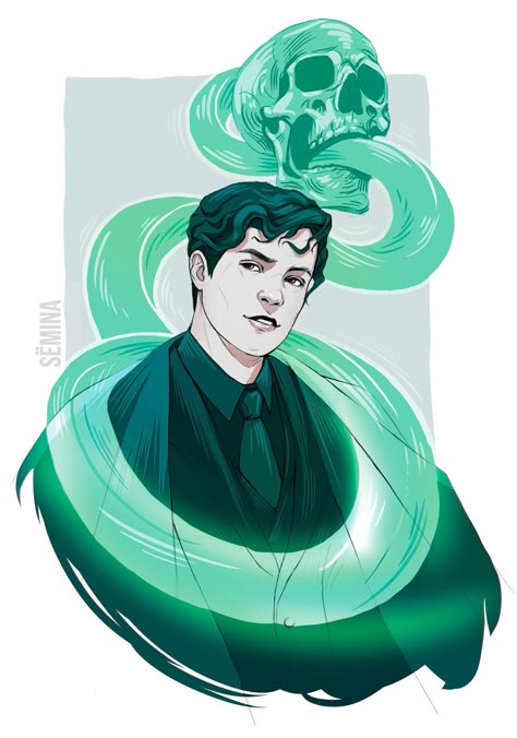 Lord Voldemort Fanart, Harry Potter Toms, Harry Potter Oc, Dramione Fan Art, Harry Potter Artwork, Harry Potter Comics, Harry Potter Drawings, Lord Voldemort, Tom Riddle