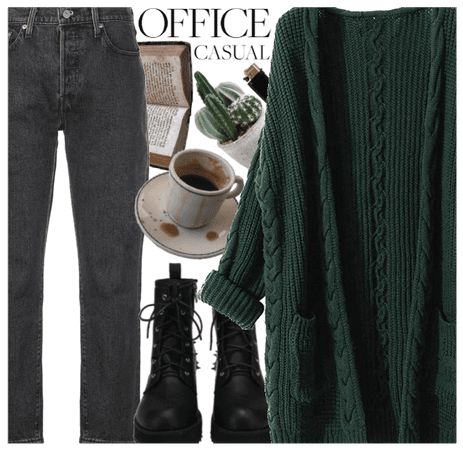 Dark Green And Black Outfit, Dark Green Cardigan Outfit, Fran Outfits, Green Cardigan Outfit, Cardigan Outfit Aesthetic, Winter Cardigan Outfit, Dark Green Cardigan, Cardigan Outfit, Fashion Aesthetics