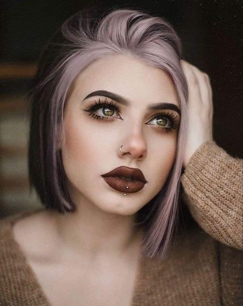 Haircut And Color, Hair Envy, Hair Color Trends, Hair Dos, Purple Hair, Cut And Color, Pretty Hairstyles, Hair Looks, Hair Goals