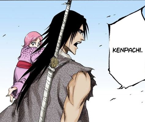 Kenpachi Manga Color, Kenpachi And Yachiru, Manga Icons Pfp, Bleach Anime Manga, Bleach Pfps, Orihime Bleach, Anime Manga Icons, Renji Abarai, Kenpachi Zaraki