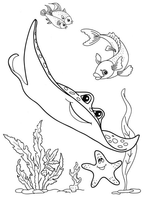 Ocean Colouring Pages, Free Ocean Coloring Pages, Ocean Life Coloring Pages, Ocean Coloring Pages, Fish Coloring Page, Washed Ashore, Farm Animal Coloring Pages, Sorting Games, Orange Fish