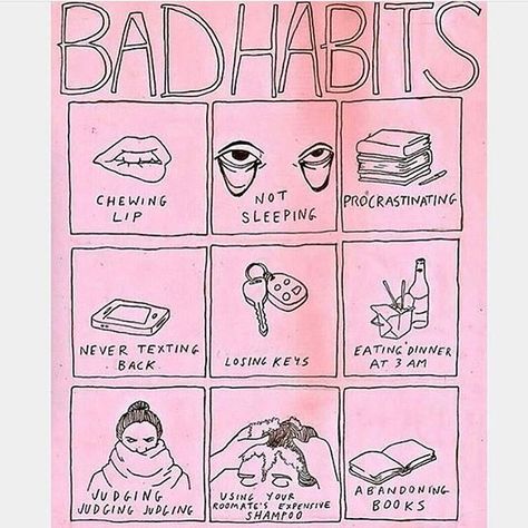 What are your bad habits? • • { #retro #vintagefashion #sing #photography #fashion #vinyl #vintage #90s #80s #70s #90smusic #90sfashion #90sthrowback #badhabits #tlsp #movie #tumblr #art #drawing #doodle } Under Your Spell, Aesthetic Photography Grunge, Oui Oui, Bad Habits, Pink Aesthetic, Funny Cute, Art Journal, Sketch Book, Illustration Art