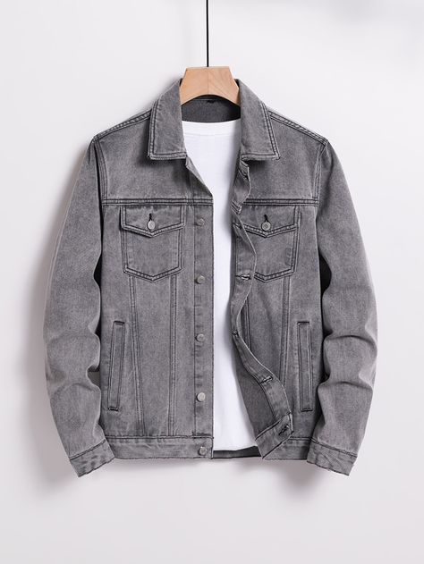 Hype Clothing, Denim Jacket Outfit, Outfit For Men, Men Fashion Casual Shirts, Dress Suits For Men, Concept Clothing, Men Stylish Dress, Fashion Suits For Men, Cool Outfits For Men