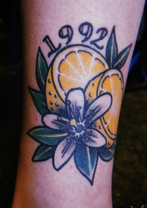 Tattoo With Birth Year, Lemon Tattoo, Tattoo Board, Piercing Ideas, Birth Year, Rib Tattoo, Tres Chic, Tattoo Inspo, Tattoo Idea