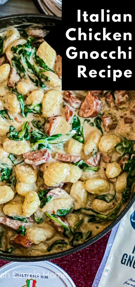 Pioneer Woman Chicken Sausage And Gnocchi, Gnocchi With Chicken Sausage, Chicken Sausage Dishes, Shelf Stable Gnocchi Recipes, Healthy Dinner Recipes Chicken Sausage, Italian Chicken Gnocchi, Recipes With Italian Chicken Sausage, Chicken Sausage Gnocchi Recipes, Easy Chicken And Gnocchi Recipes