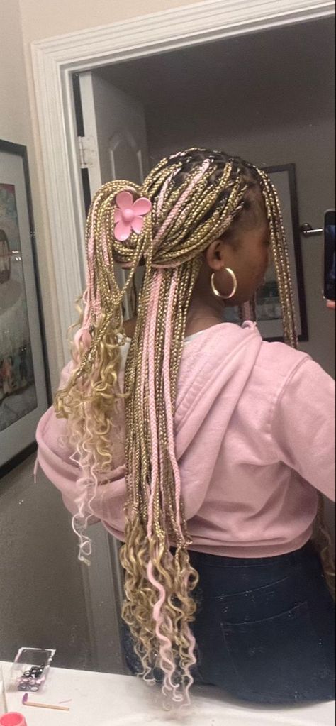 Chic Natural, Twisted Hair, Blonde Braids, Box Braids Hairstyles For Black Women, Cute Braided Hairstyles, Braided Hairstyles For Teens, Quick Braided Hairstyles, Cute Box Braids Hairstyles, Pelo Afro